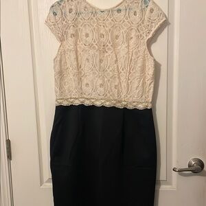 Elegant Lace and Black Dress